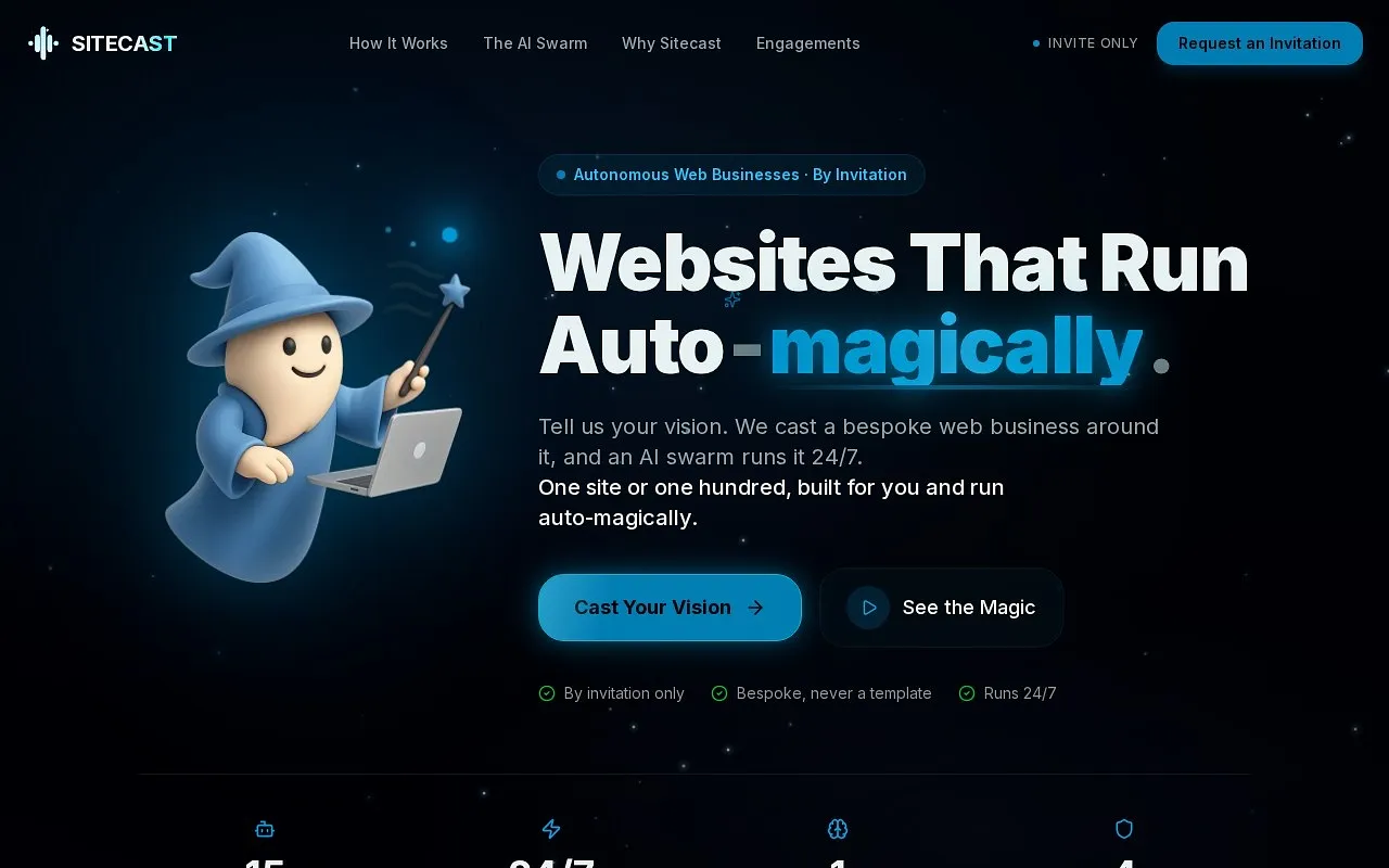 Screenshot of Sitecast