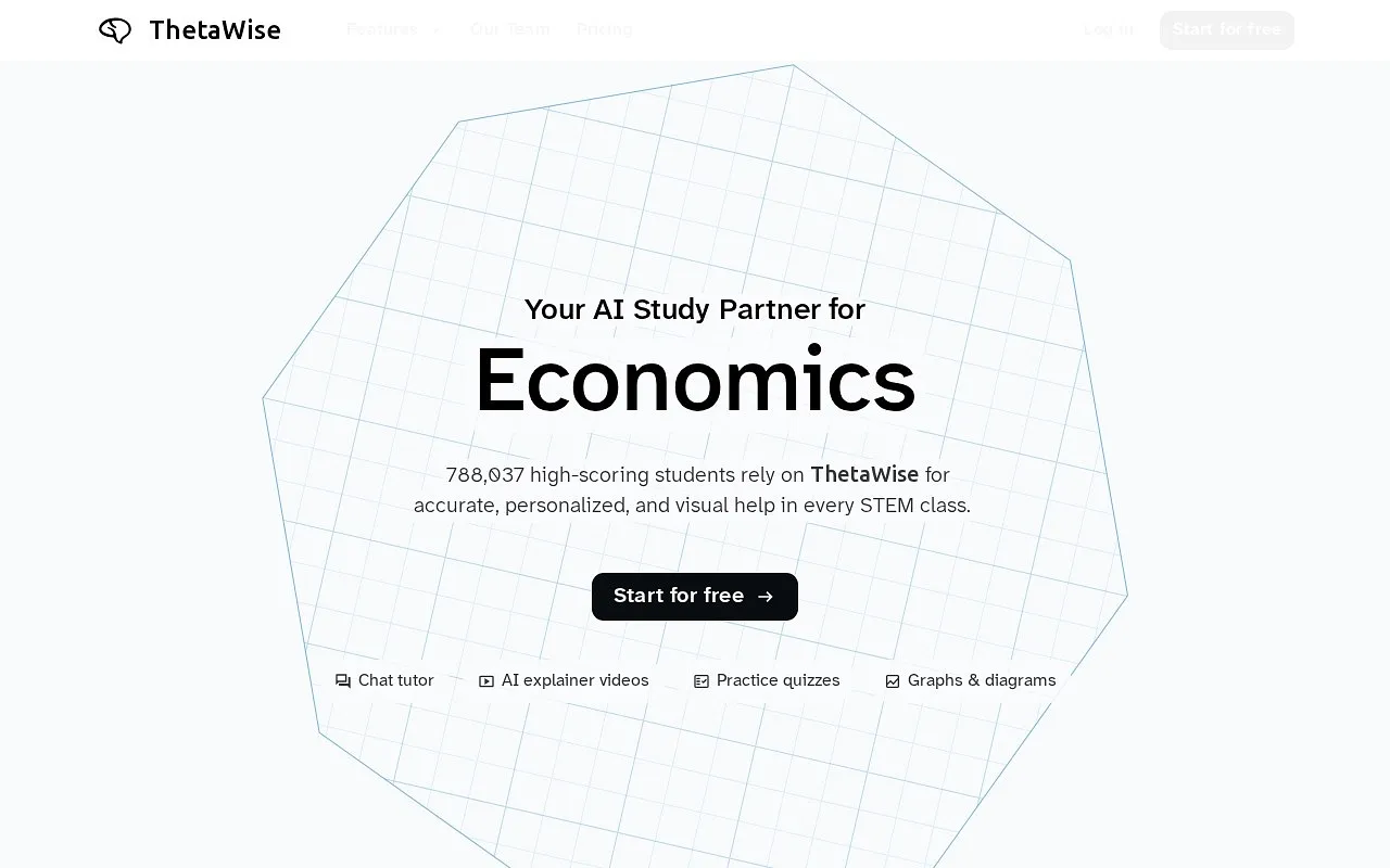 Screenshot of Theta Wise AI