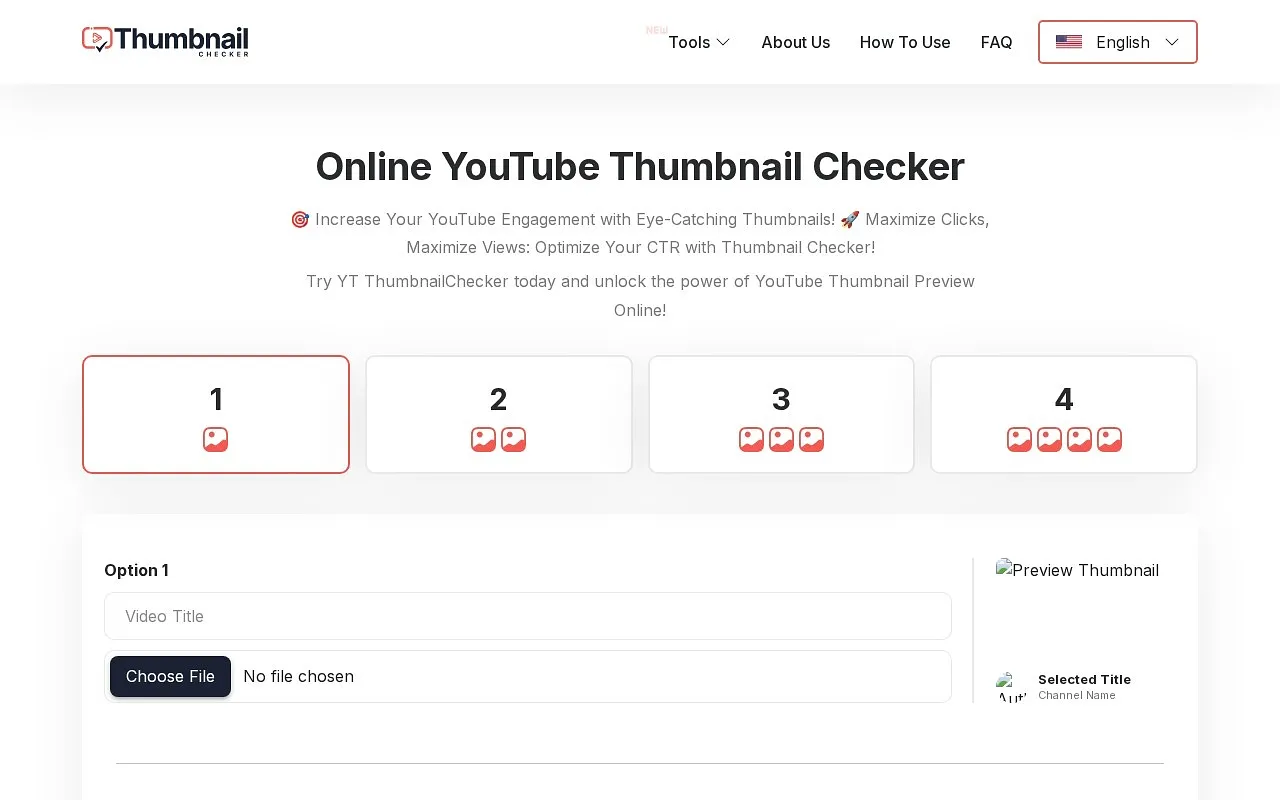 Screenshot of Thumbnail Checker