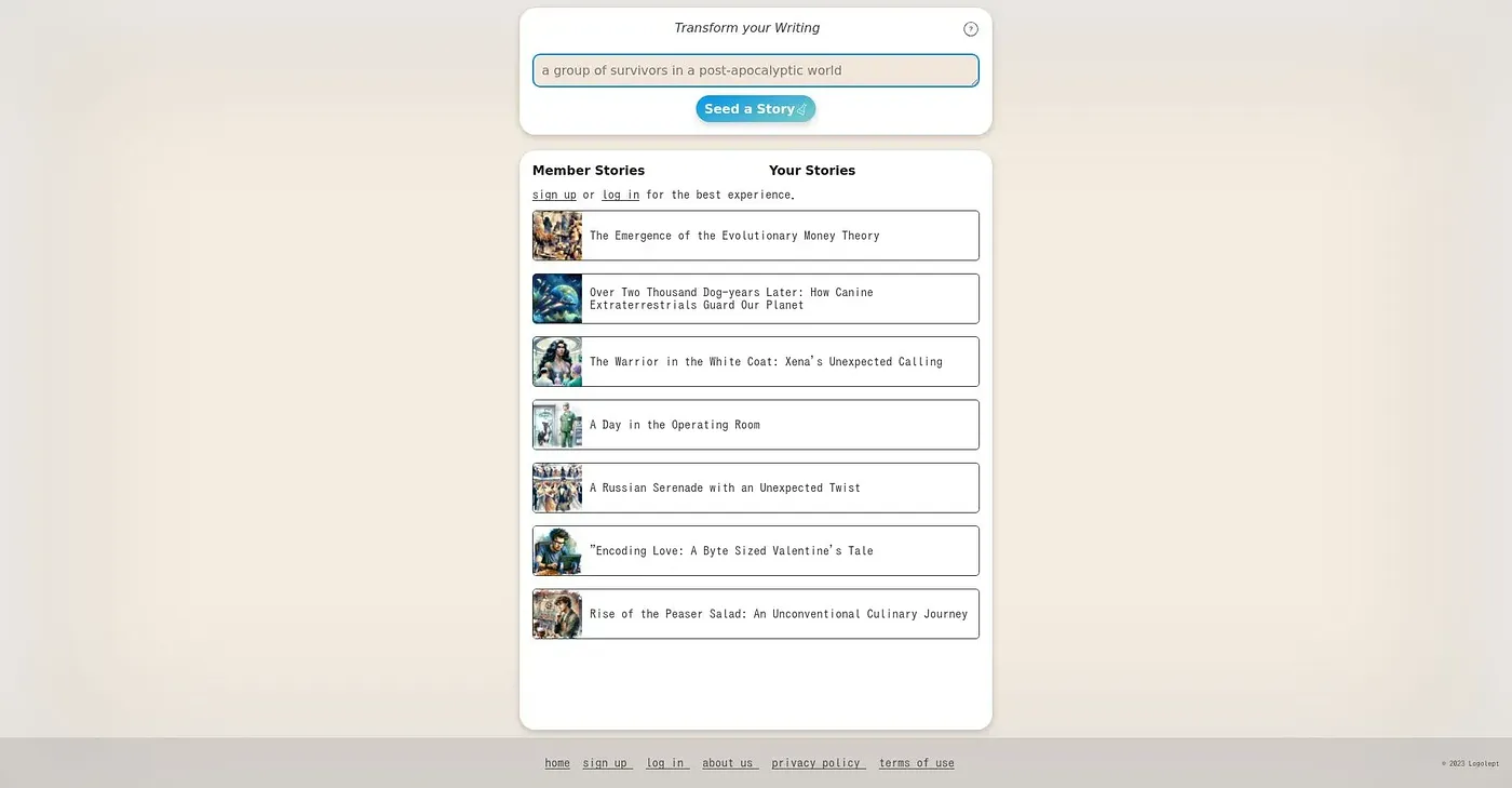 Screenshot of Logolept