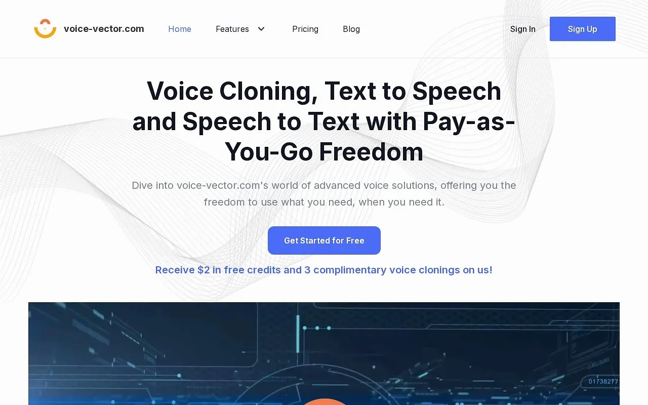 Screenshot of Voice Vector