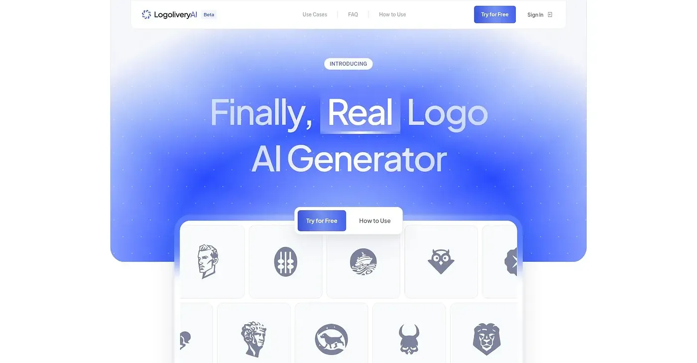 Screenshot of Logolivery AI