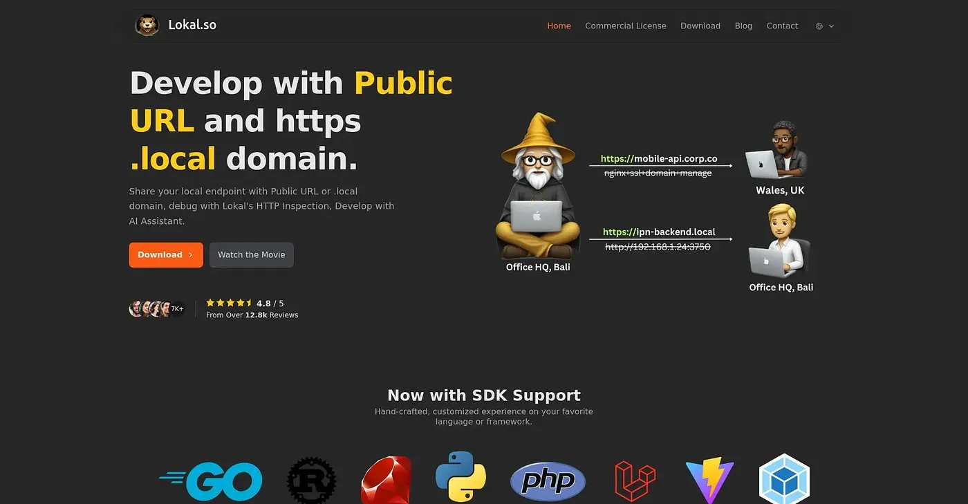Screenshot of Lokal