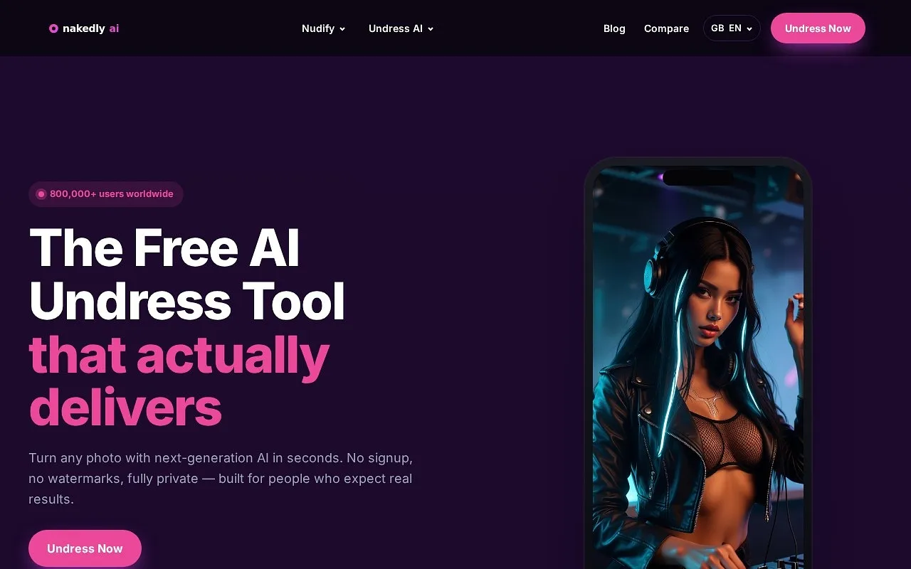 Screenshot of Nakedly AI