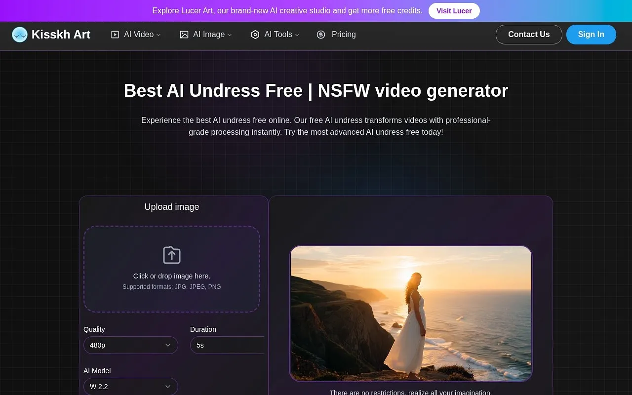 Screenshot of AI Undress Photo