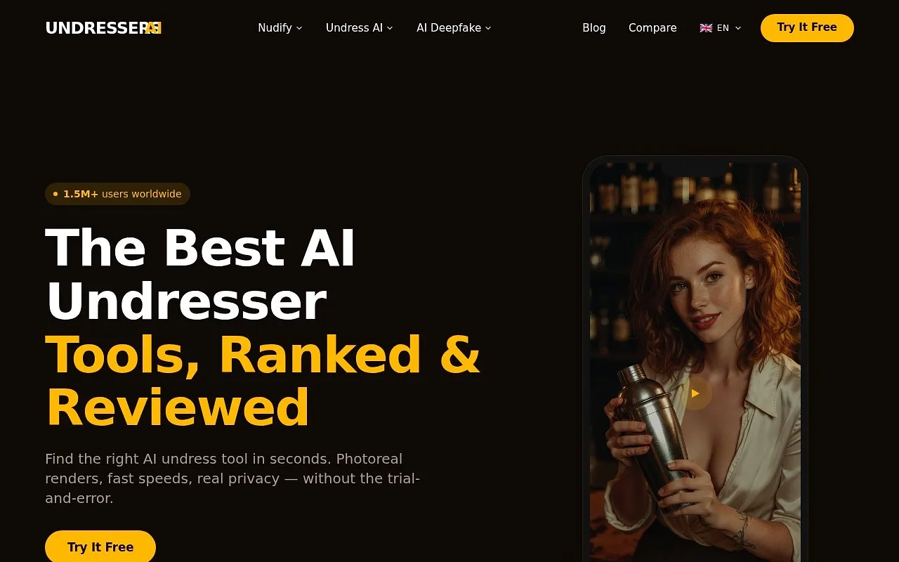 Screenshot of UndressersAI