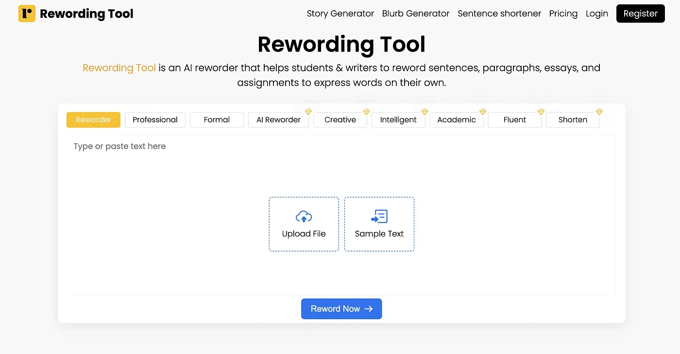 The Role of Rewording Tools in Academic Writing