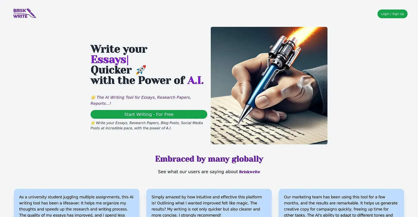 Screenshot of Listnr AI