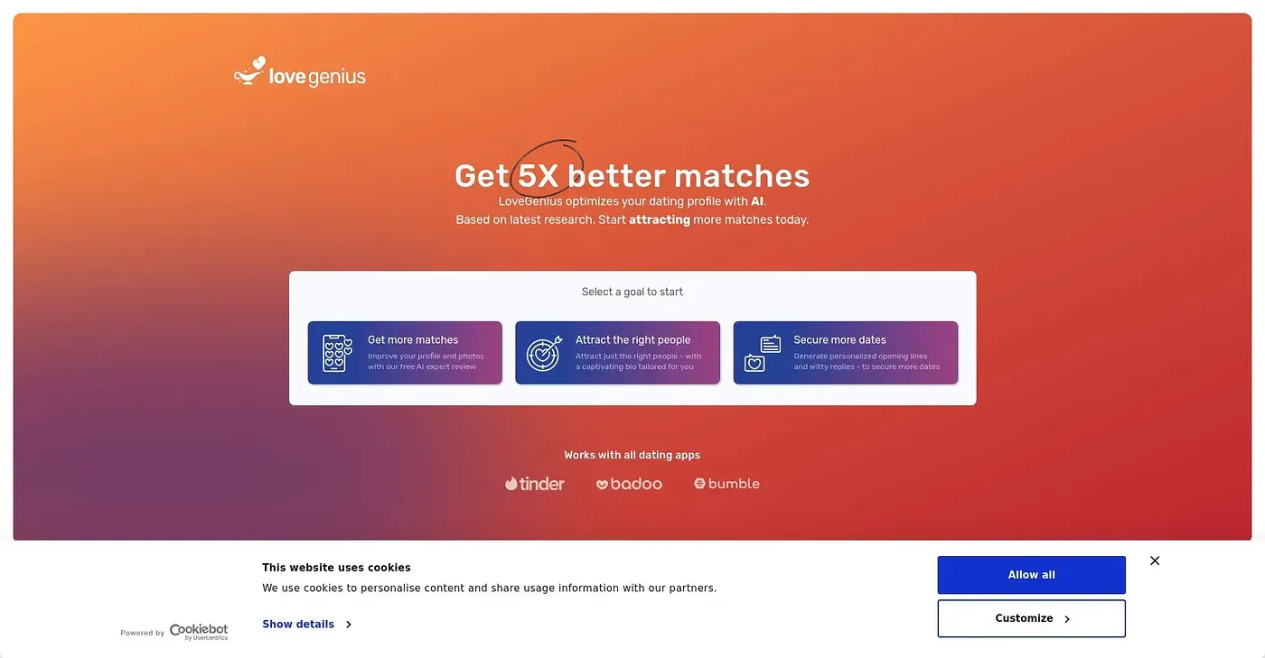 Screenshot of Love Genius