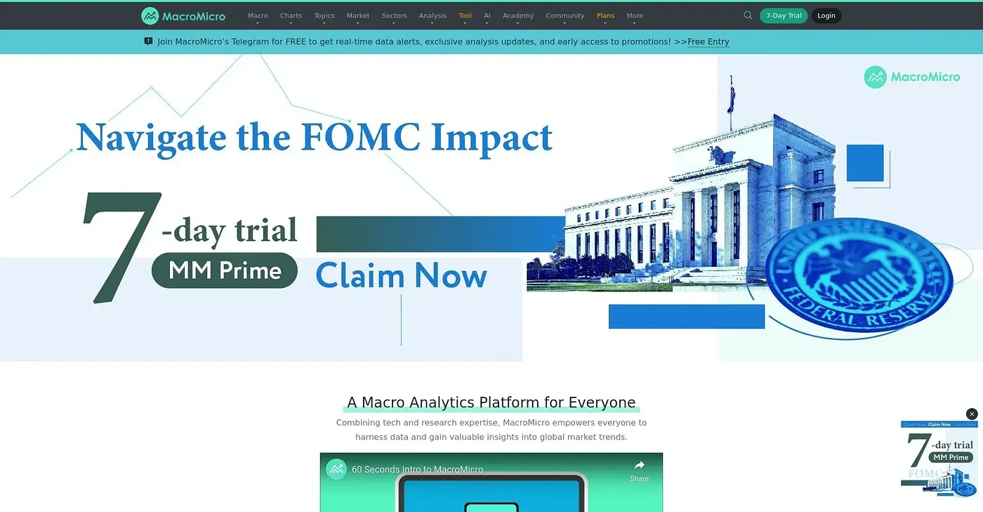 Screenshot of MacroMicro