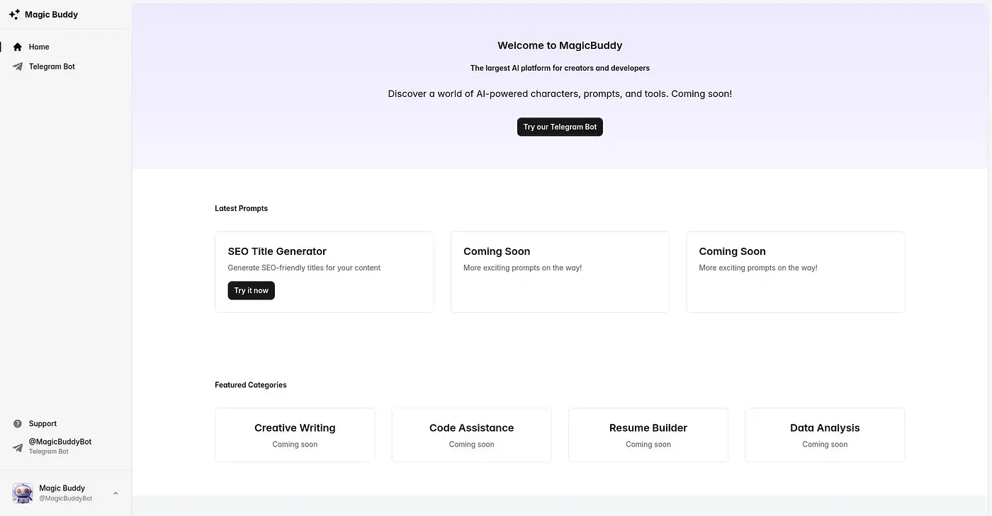 Screenshot of MagicBuddy