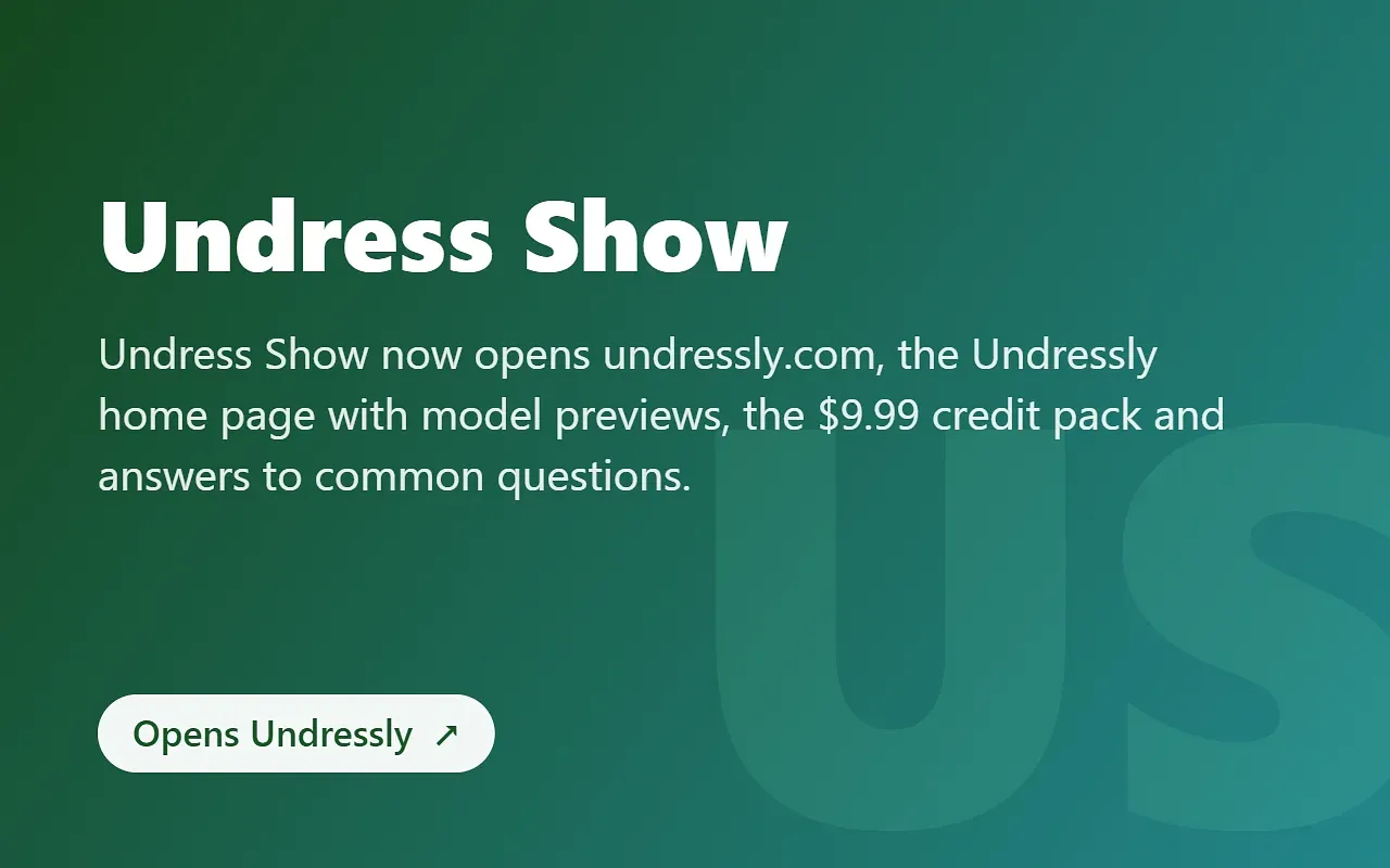 Screenshot of Undress Show