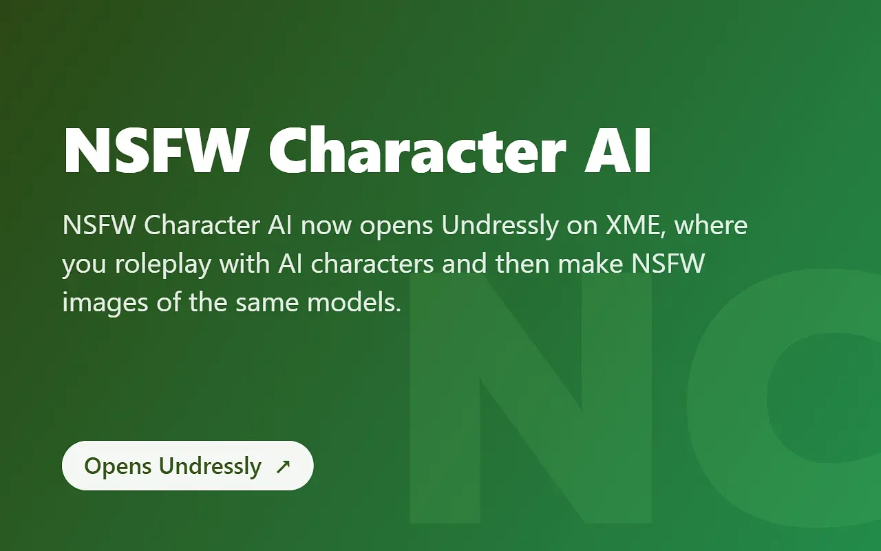 Screenshot of NSFW Character AI