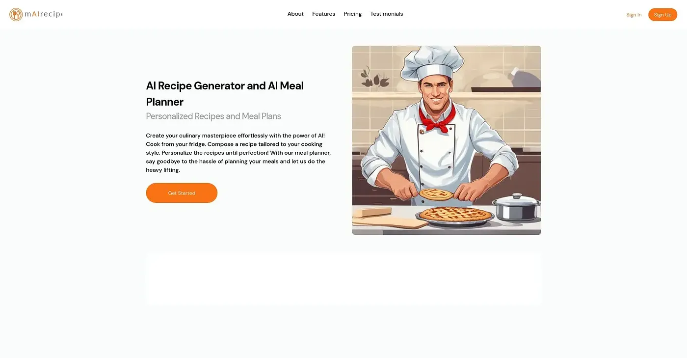 Screenshot of Mairecipe