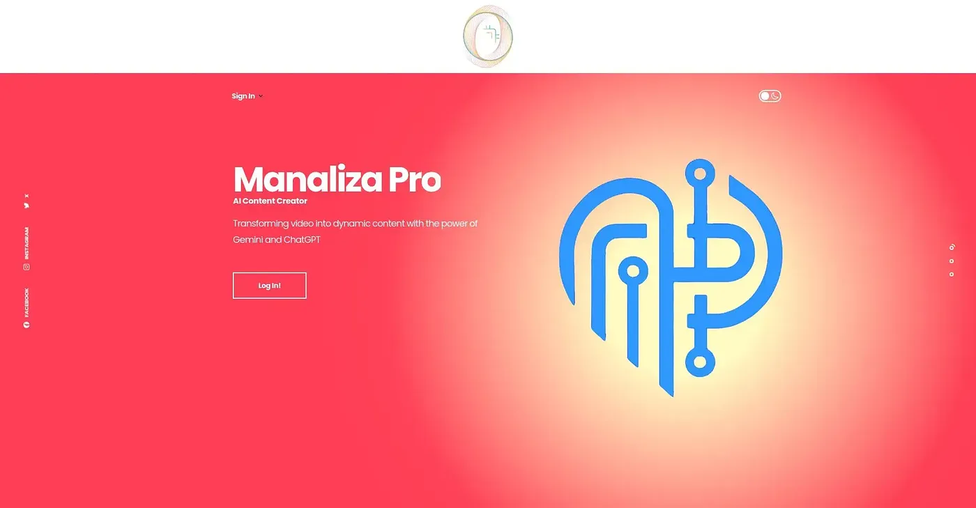 Screenshot of Manaliza