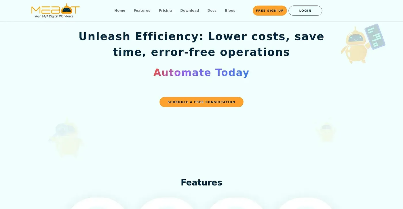 Screenshot of Mebot