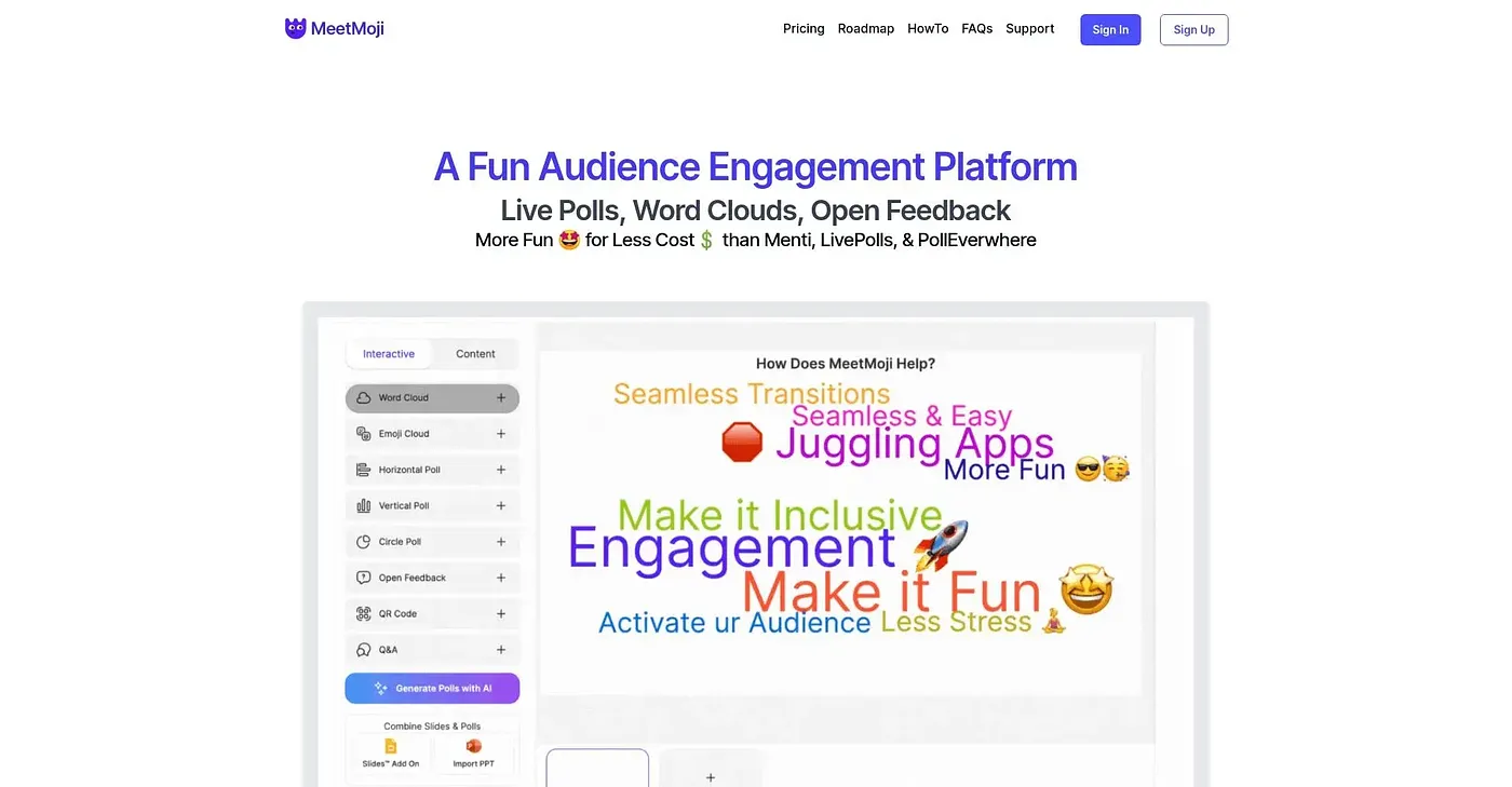 Screenshot of Meetmoji
