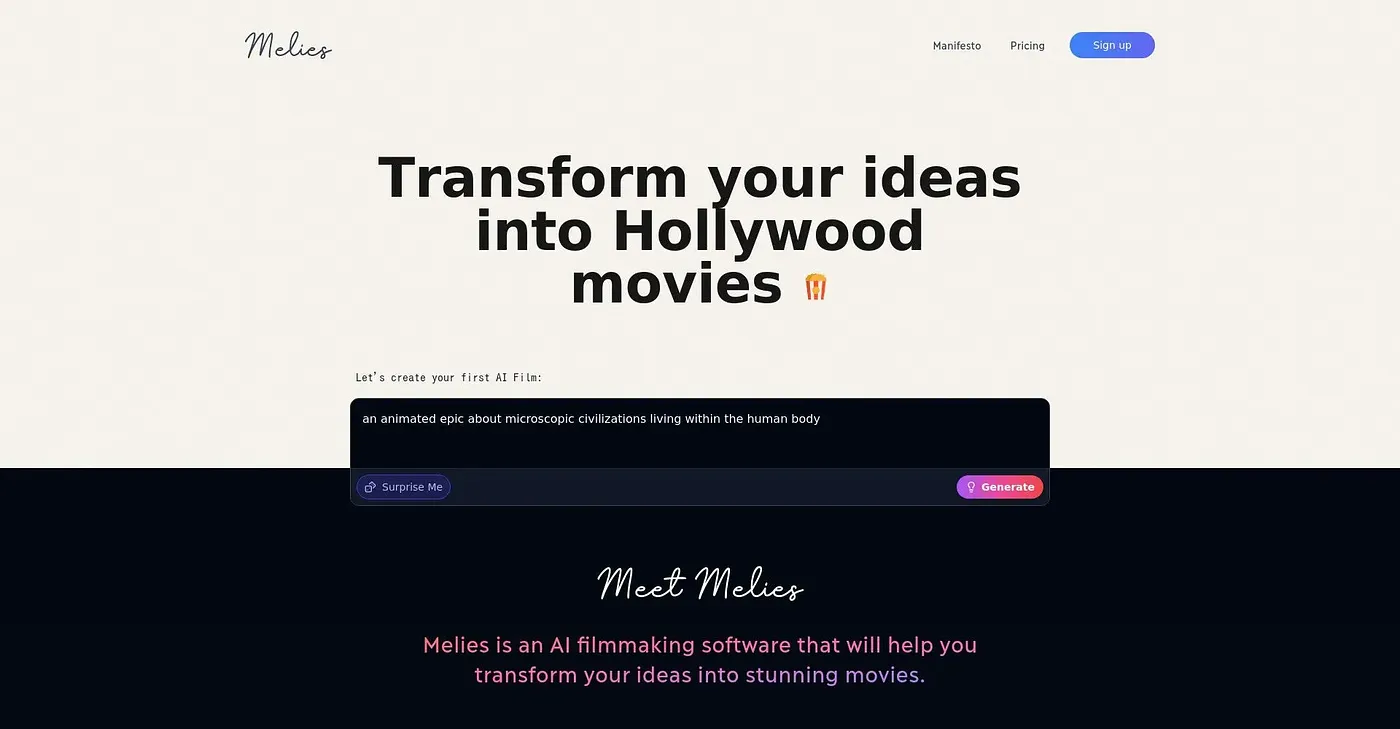 Screenshot of Melies