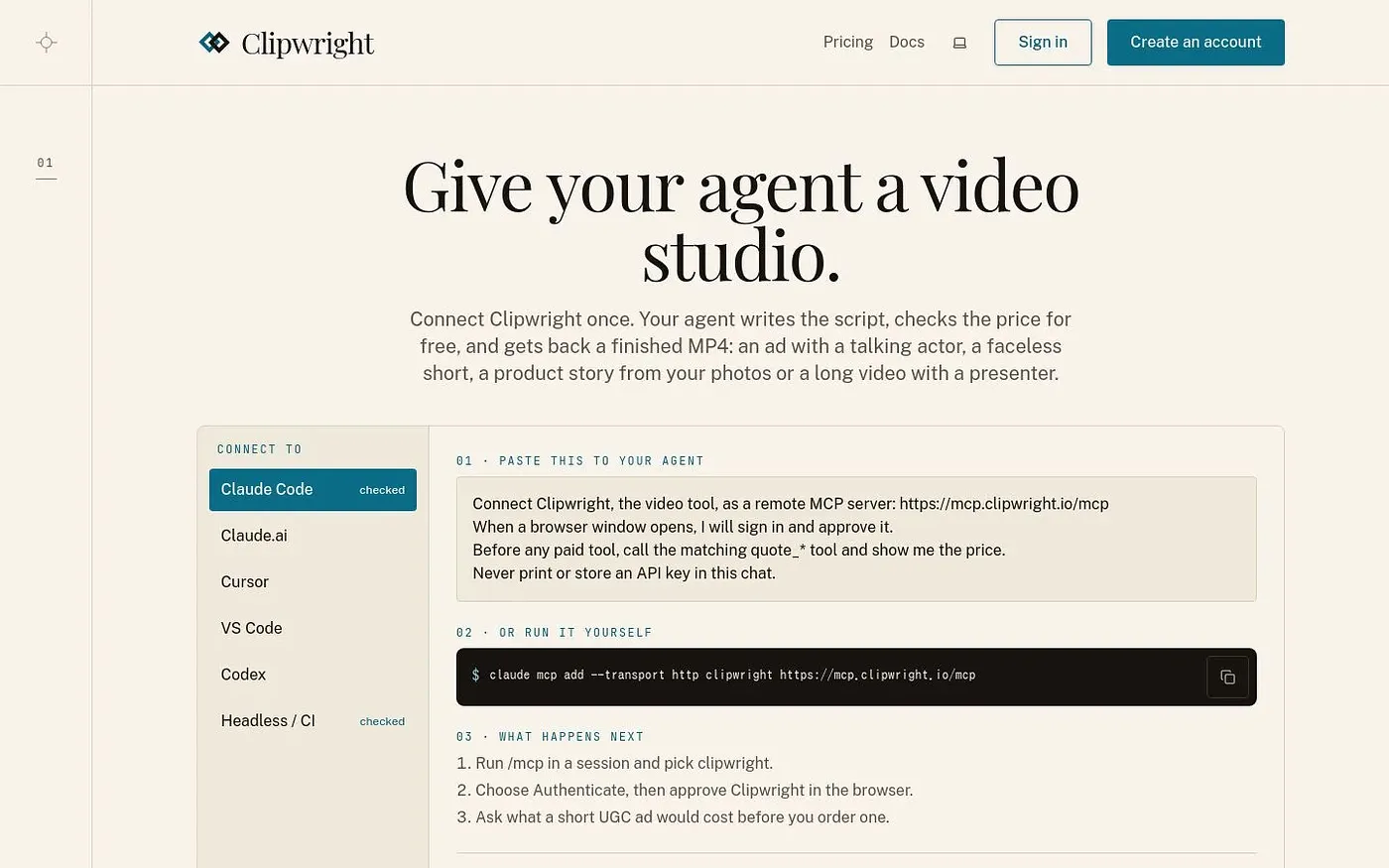 Screenshot of Clipwright