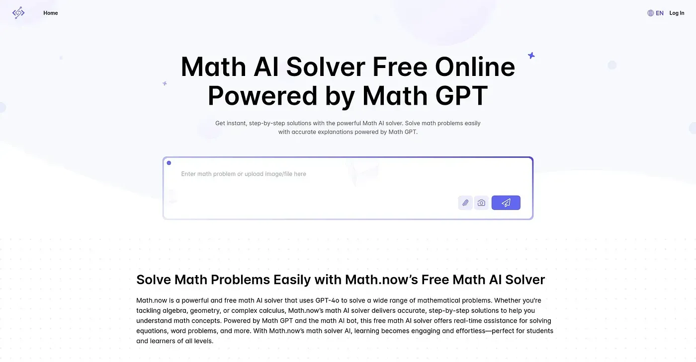 Screenshot of Math.now