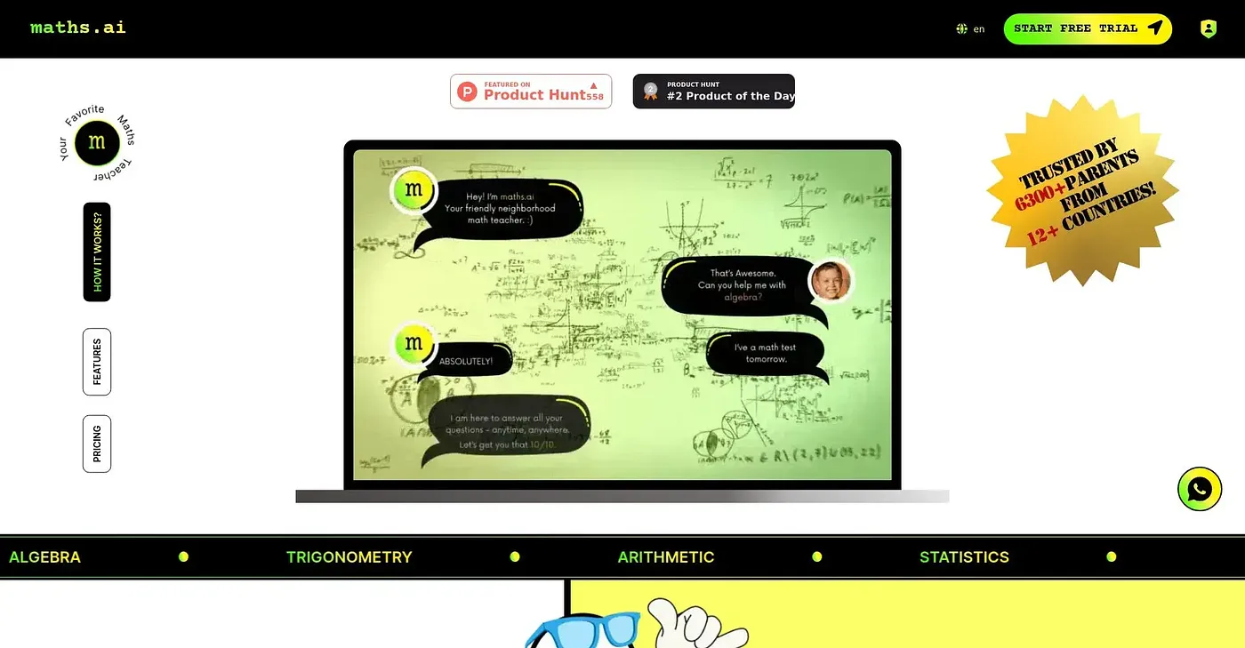Screenshot of Maths