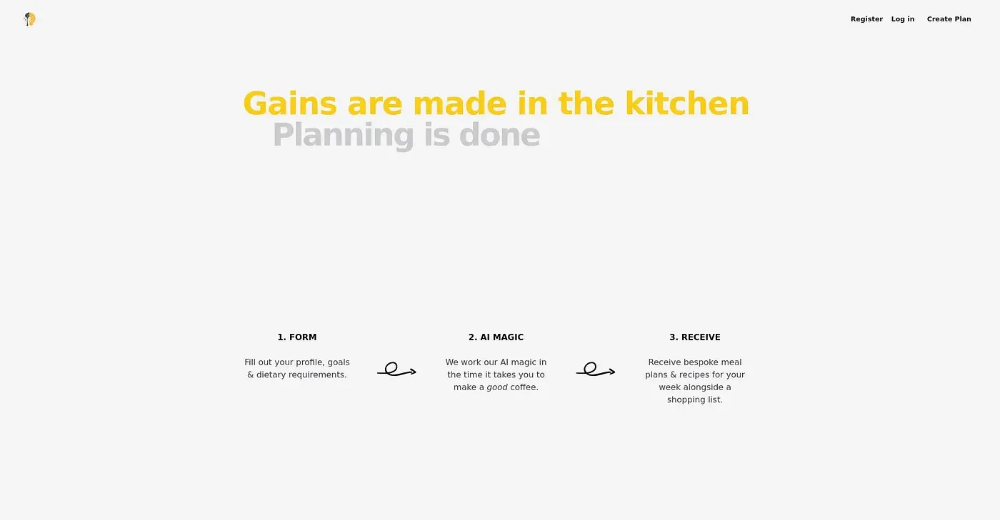 Screenshot of Meal Mind