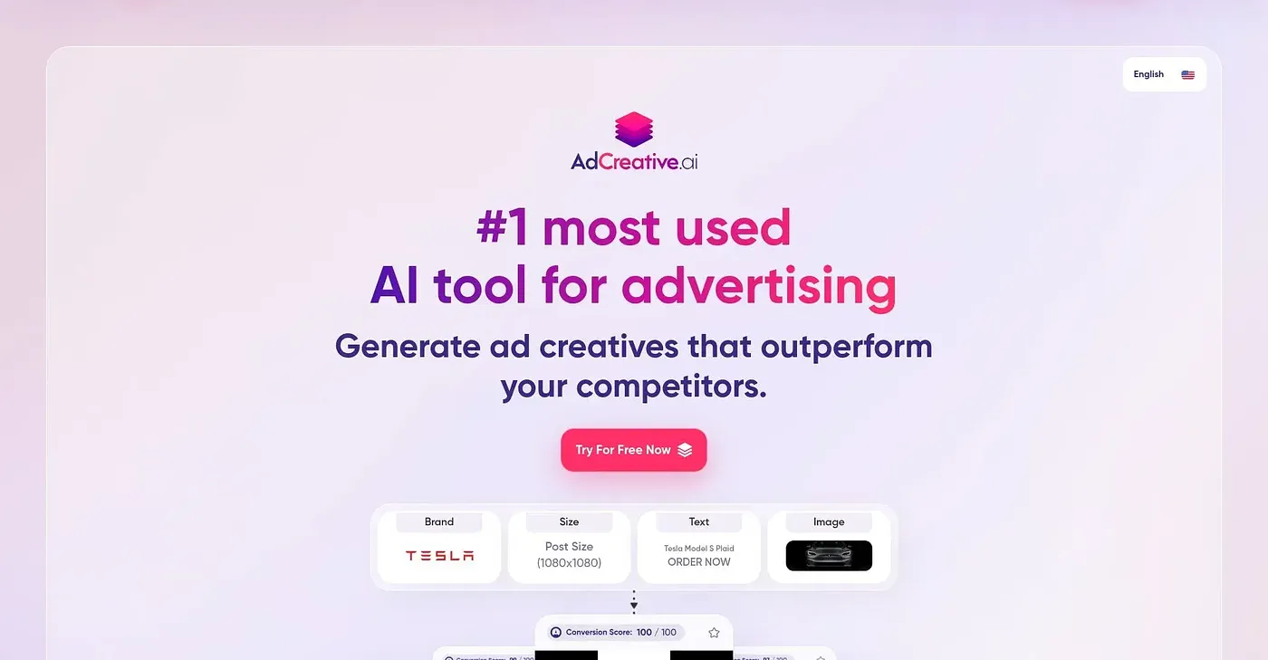 Screenshot of AdCreative.ai