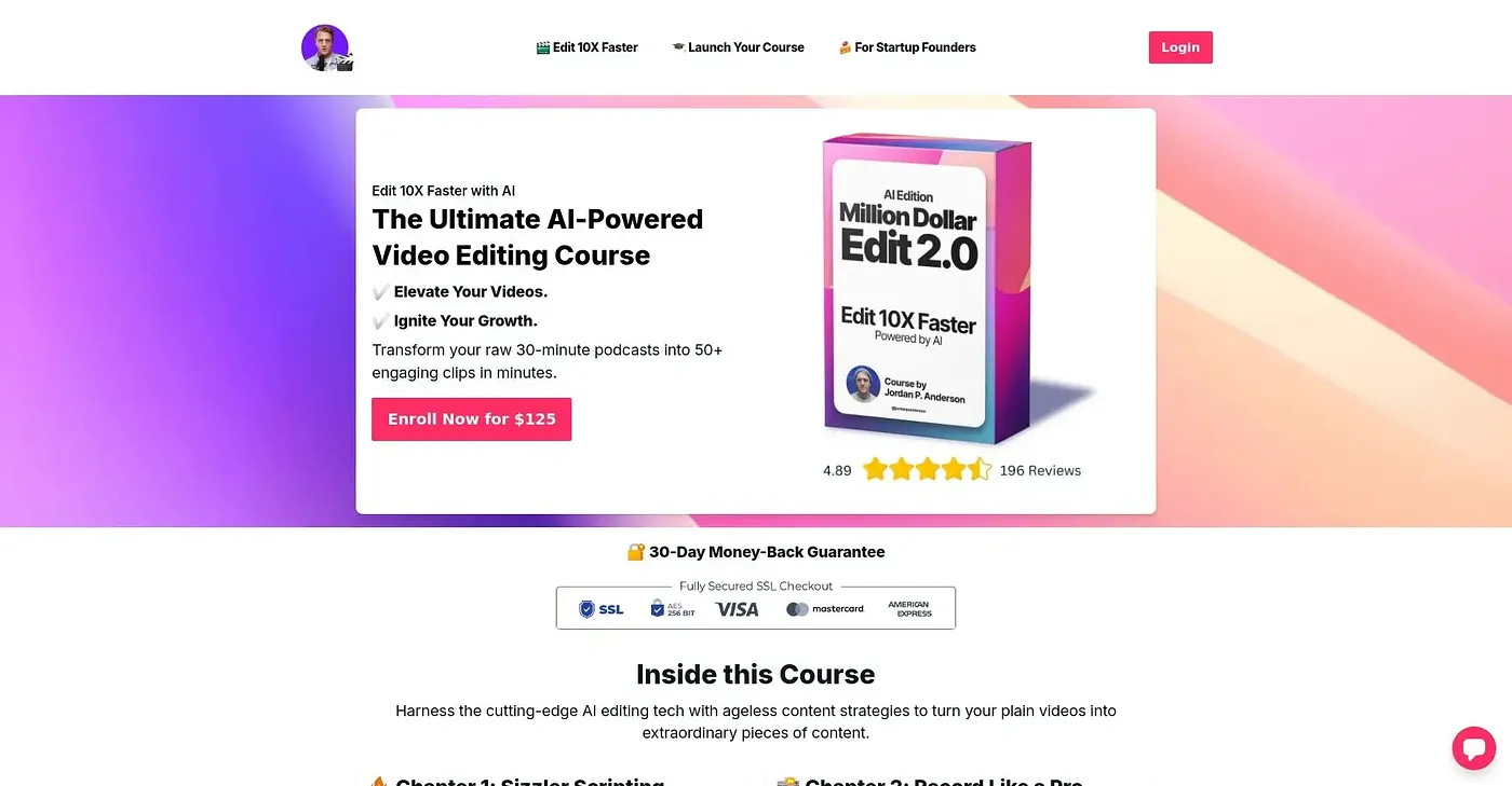 Screenshot of Million Dollar Edit