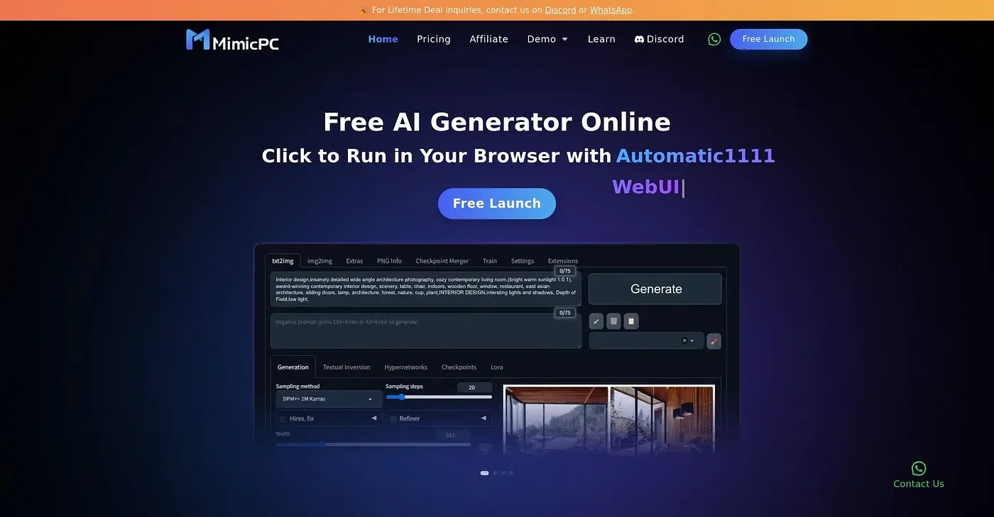 Screenshot of Mimic PC