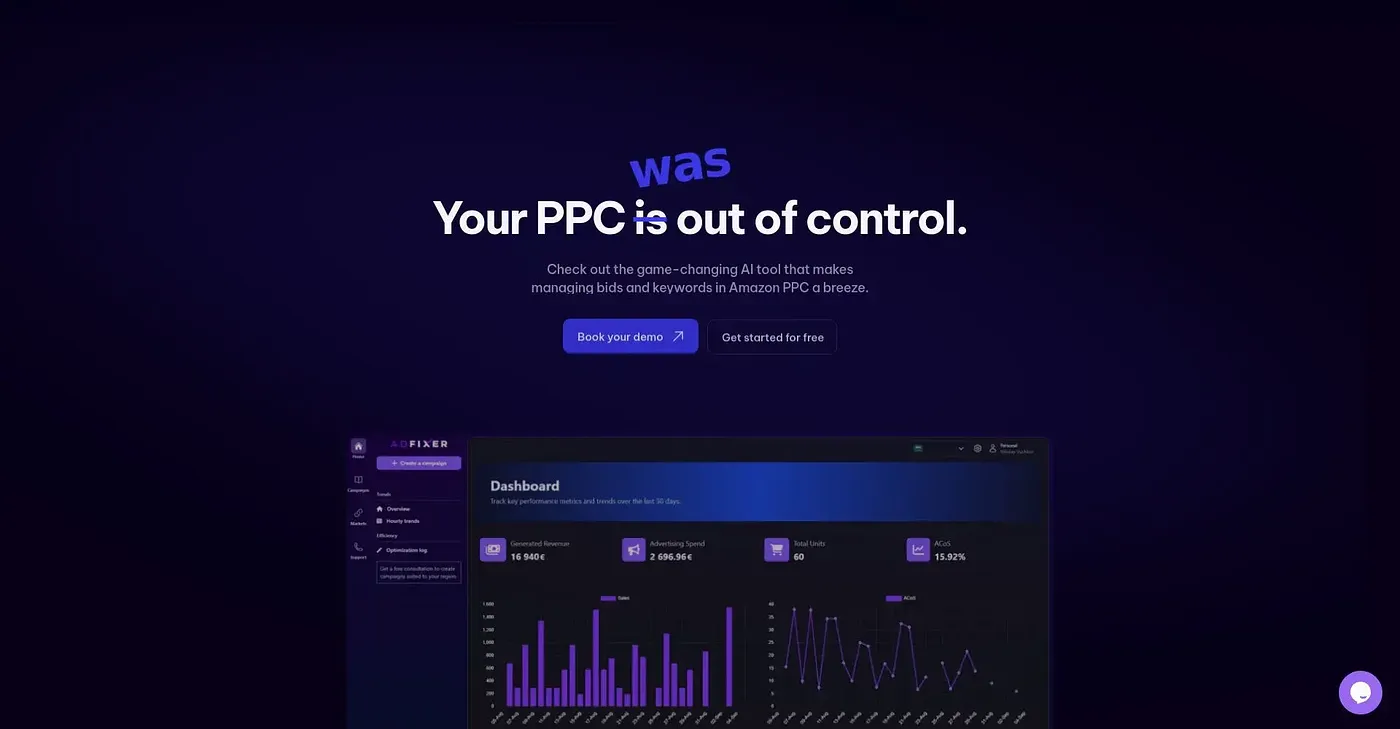 Screenshot of AdFixer