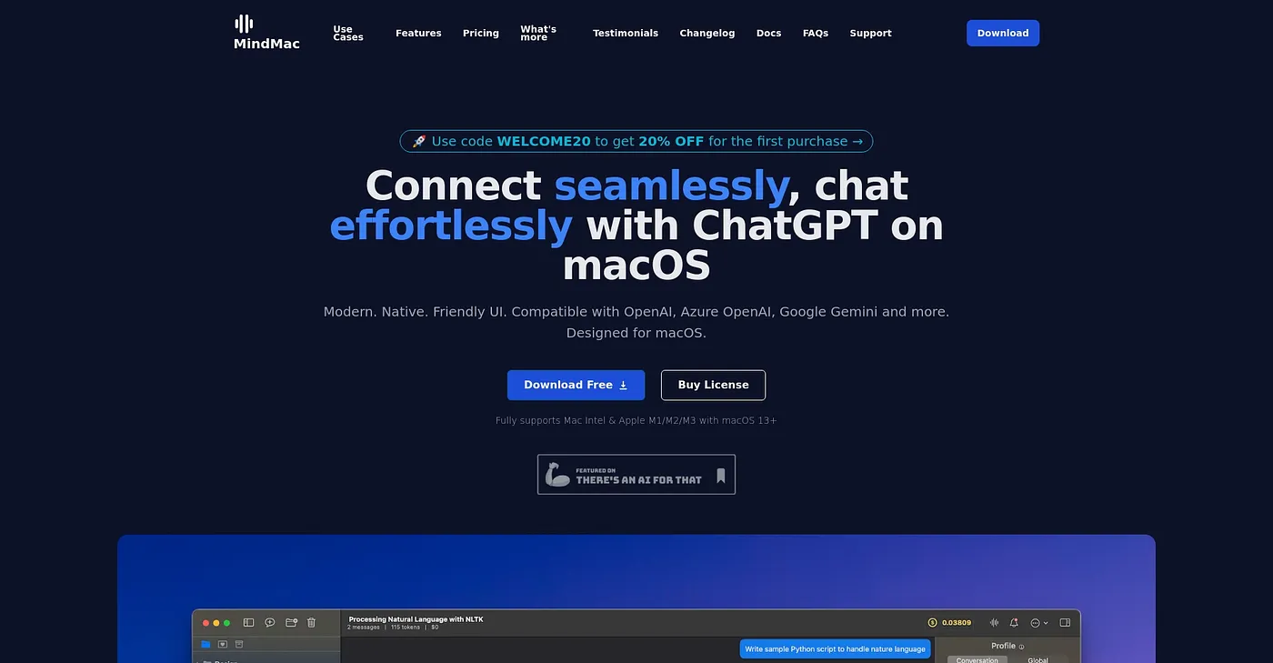 Screenshot of Mindmac