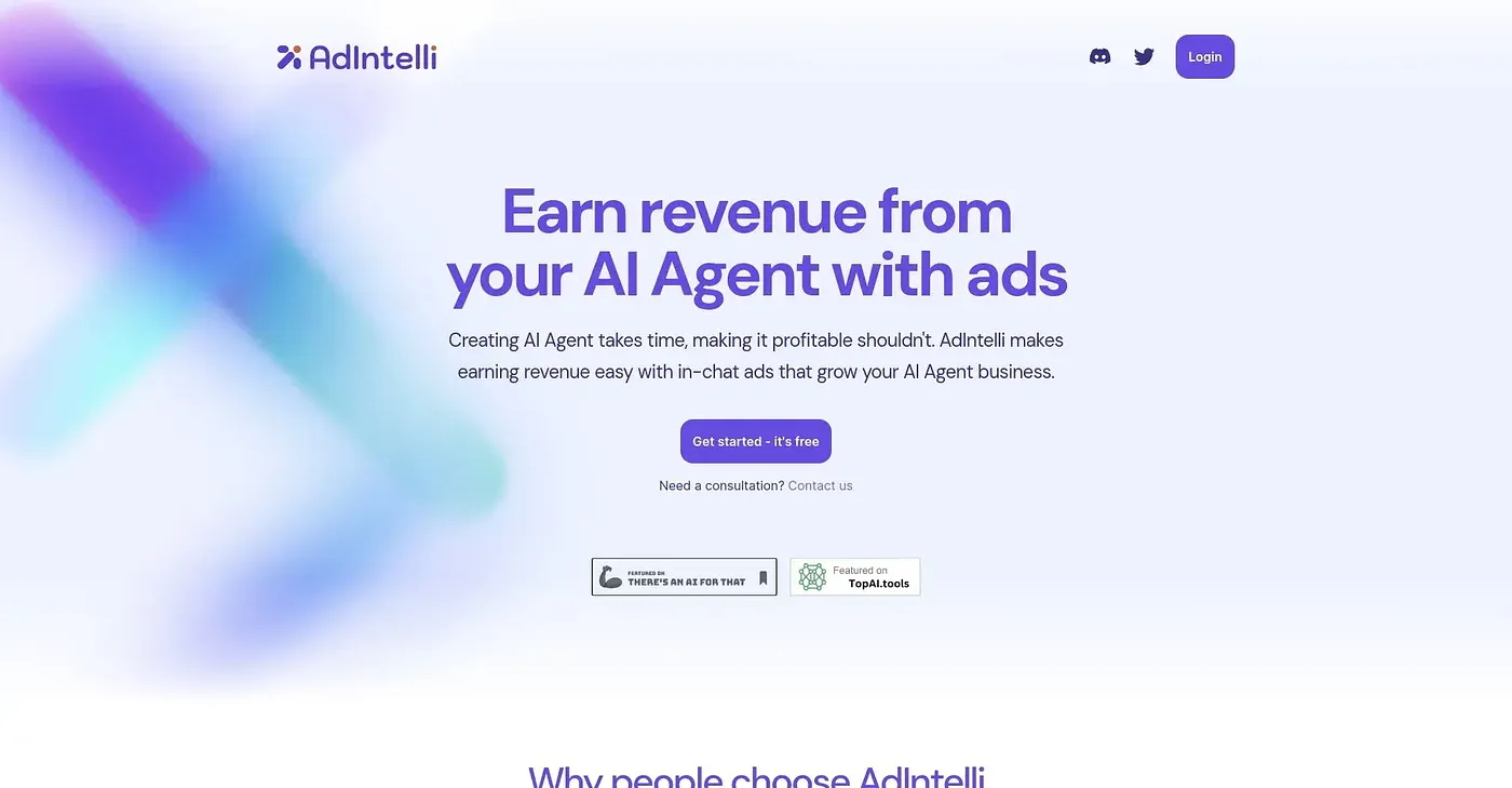 Screenshot of AdIntelli