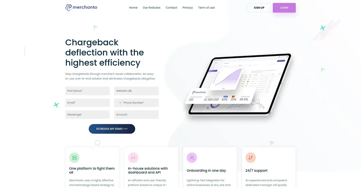 Screenshot of Merchanto