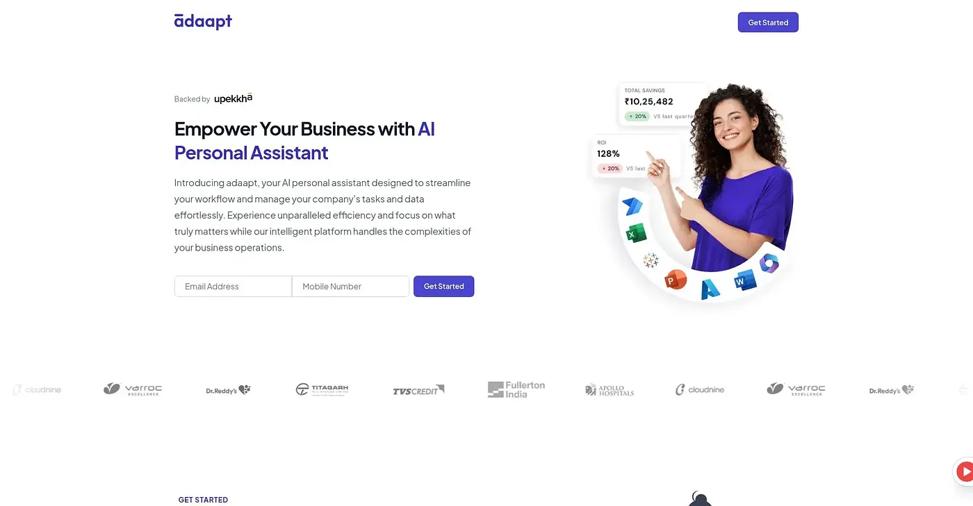 Screenshot of Adaapt AI