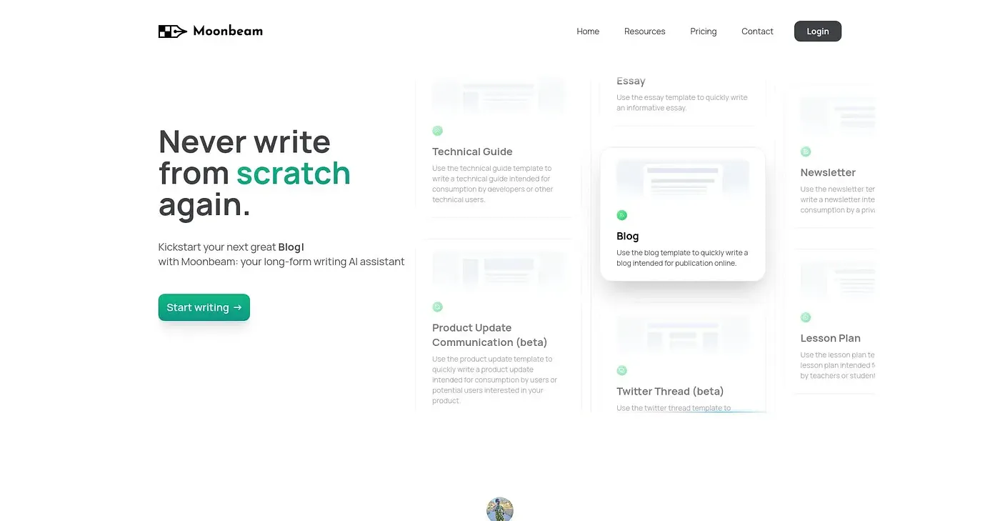 Screenshot of Moonbeam