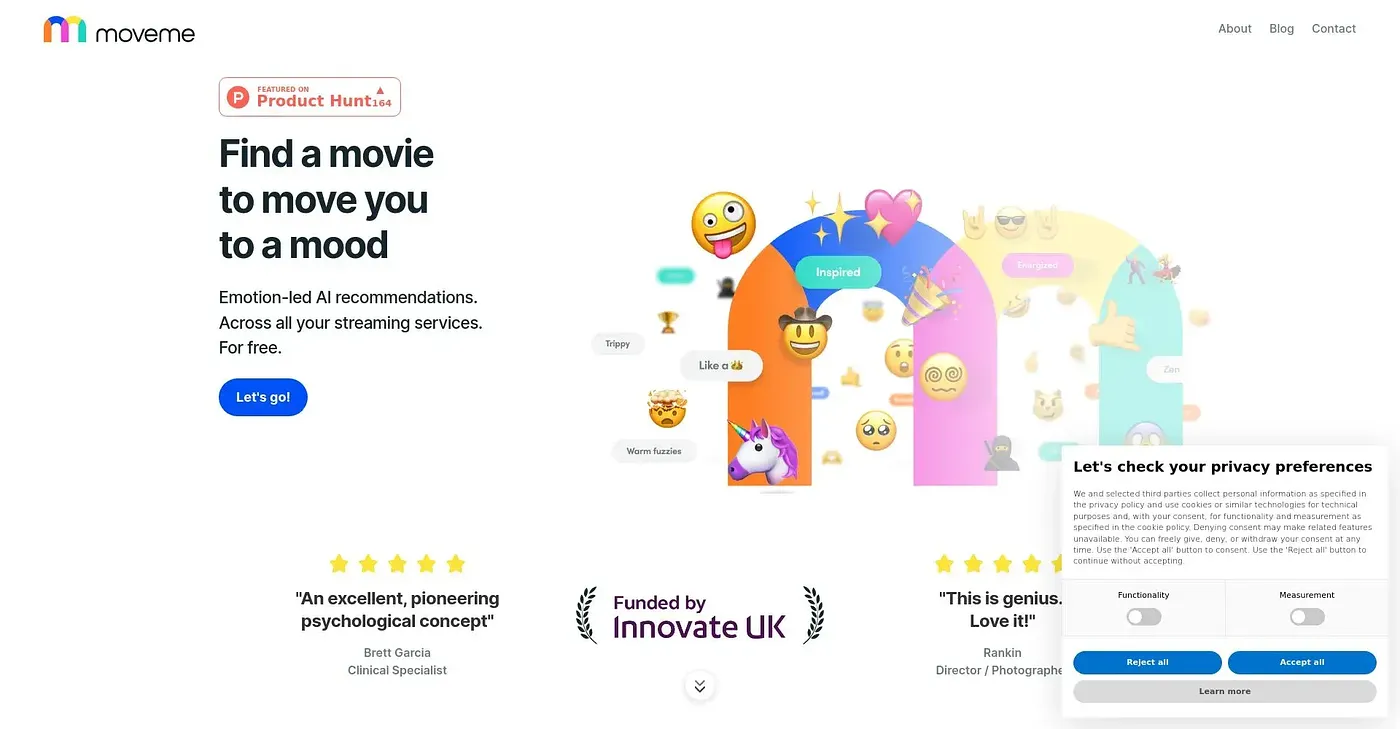 Screenshot of MoveMe