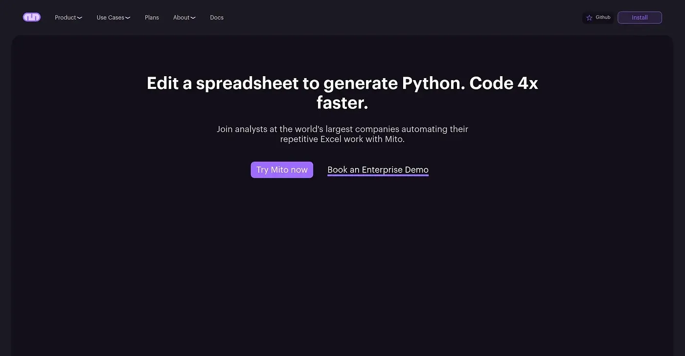 Screenshot of Mito
