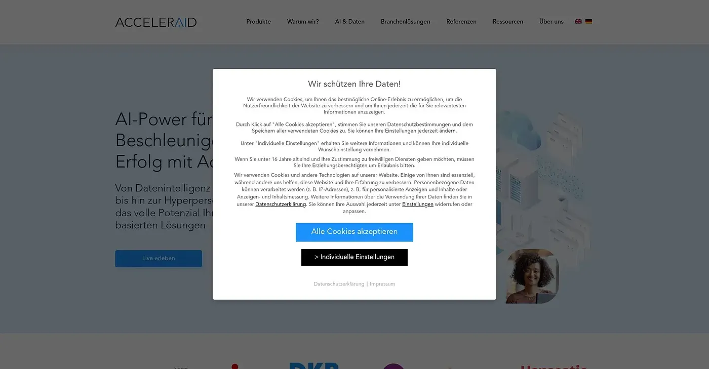 Screenshot of ACCELERAID