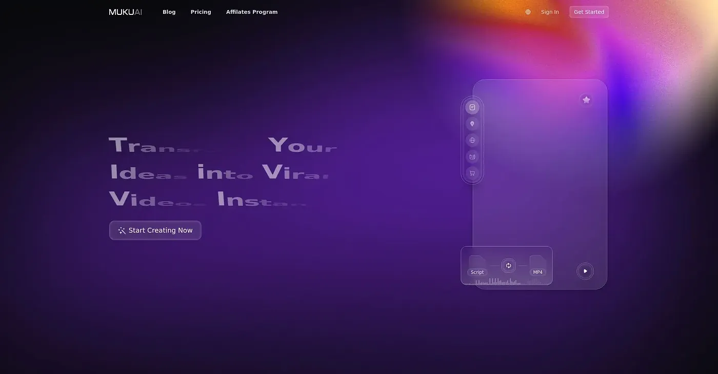 Screenshot of Muku AI