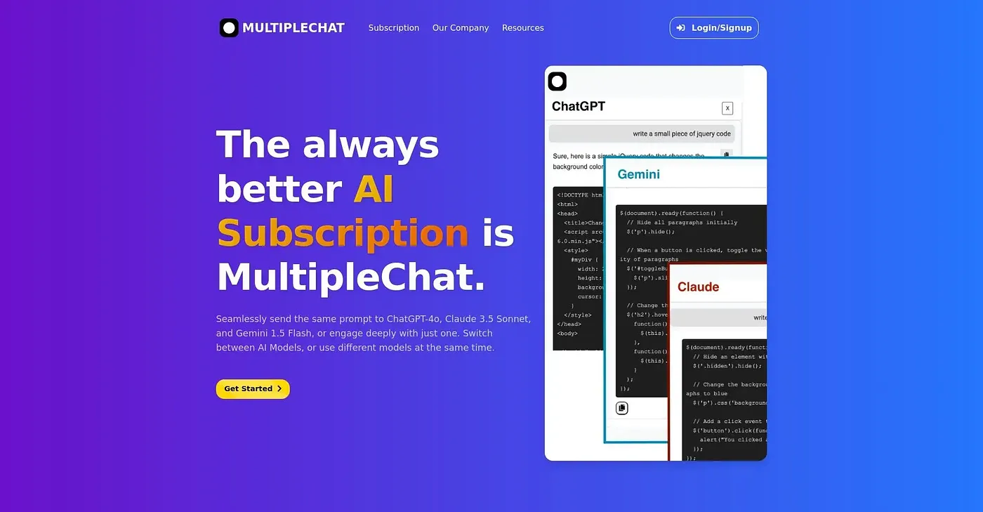 Screenshot of MultipleChat