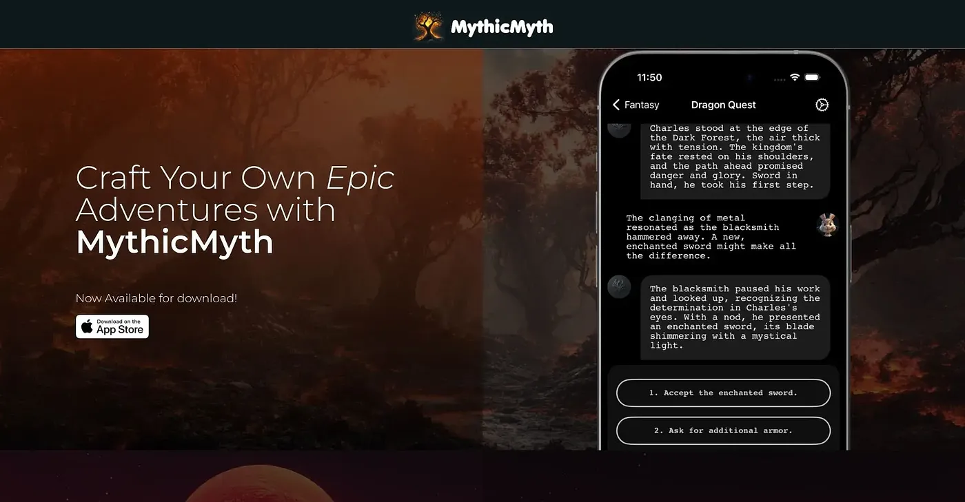 Screenshot of MythicMyth