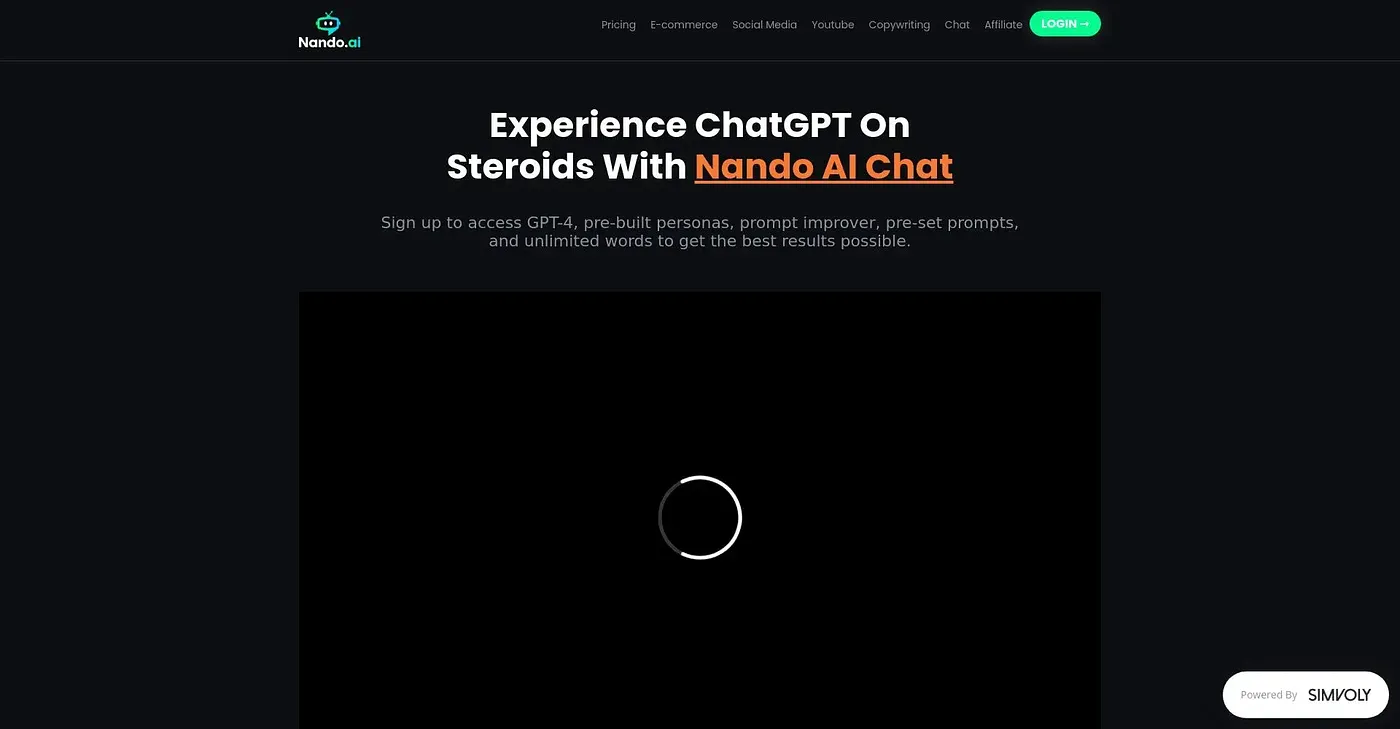 Screenshot of Nando AI