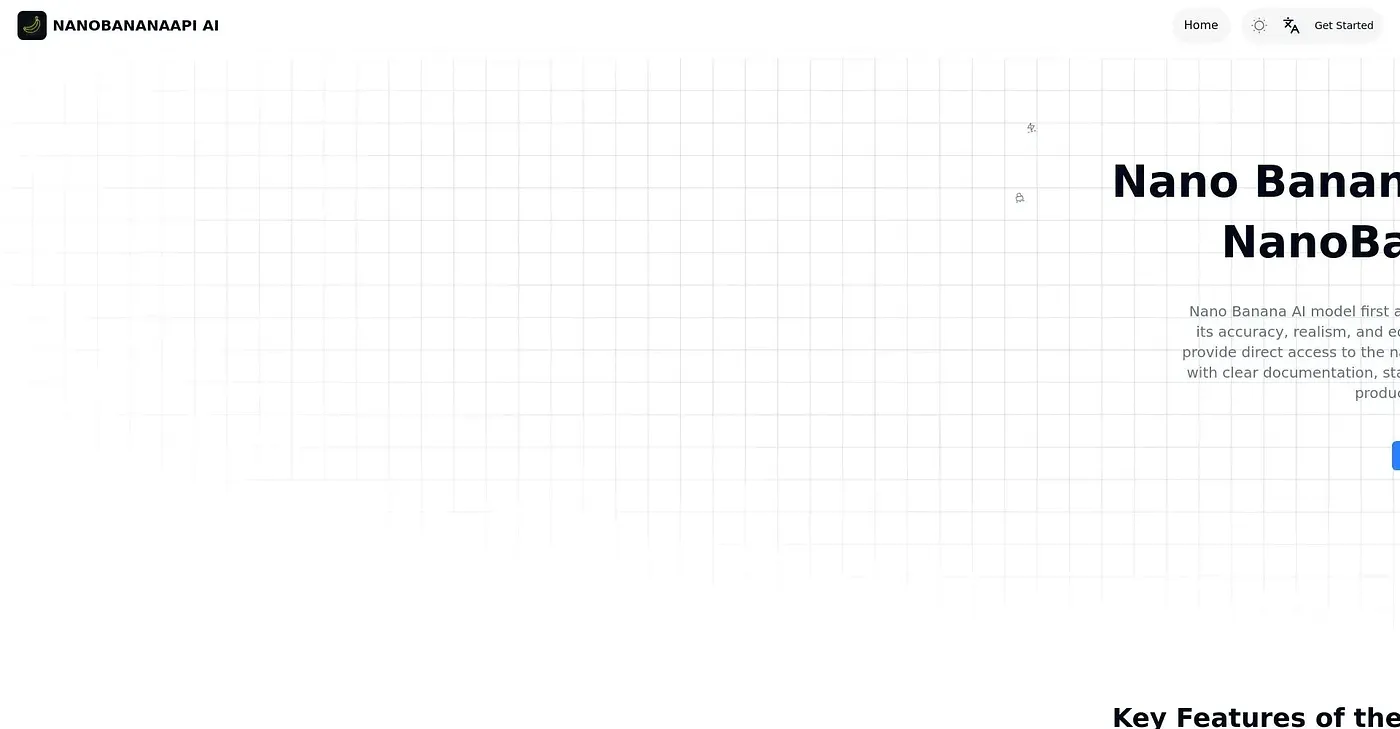 Screenshot of Nano Banana API