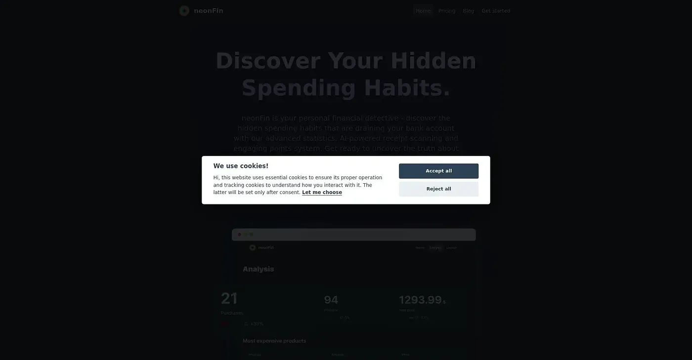Screenshot of Neon Fin