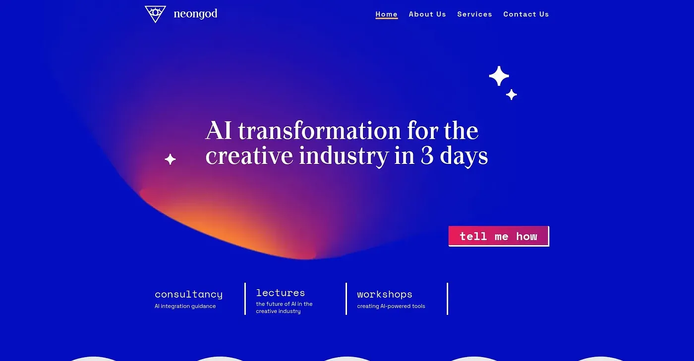 Screenshot of Neongod