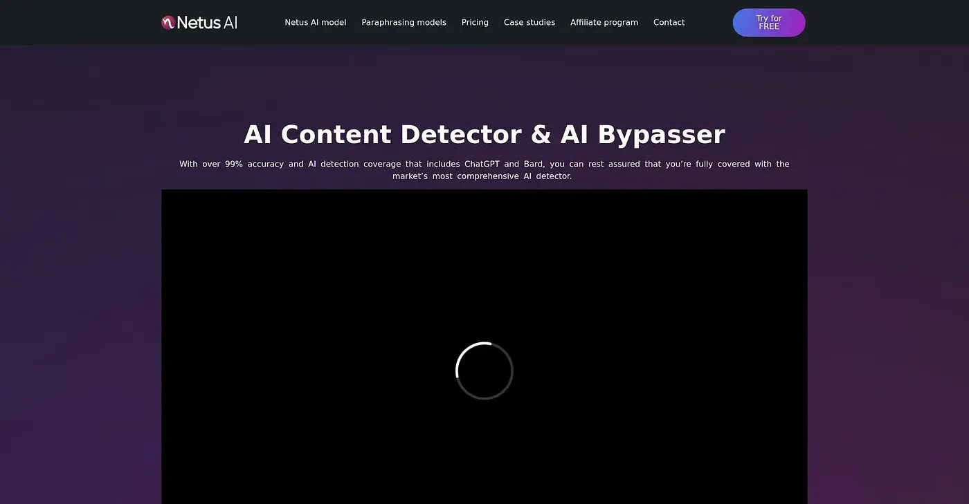 Screenshot of Netus AI