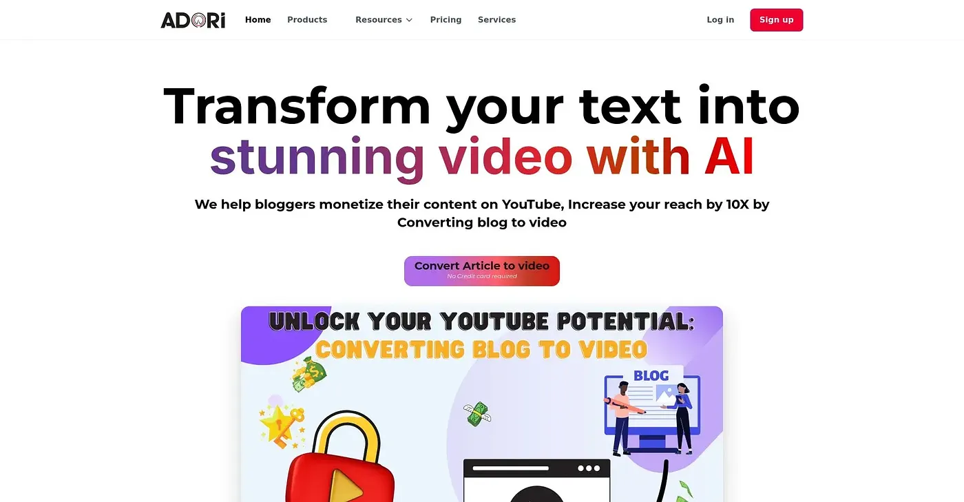 Screenshot of Adori AI