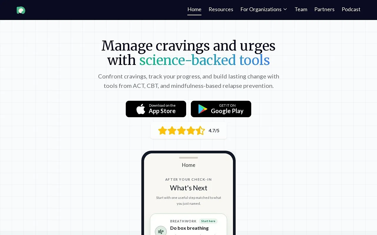 Screenshot of Neurture App