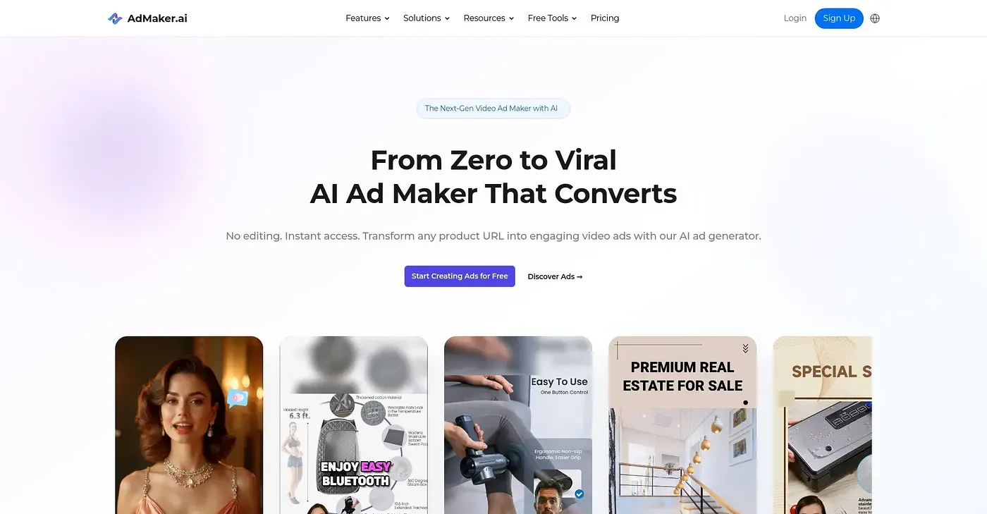 Screenshot of AD MAKER