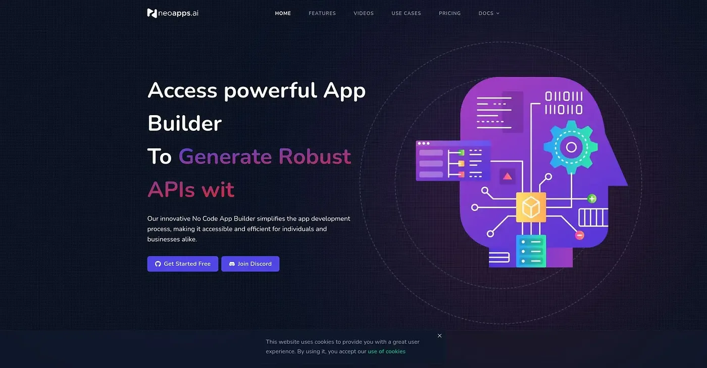 Screenshot of NeoApps.AI